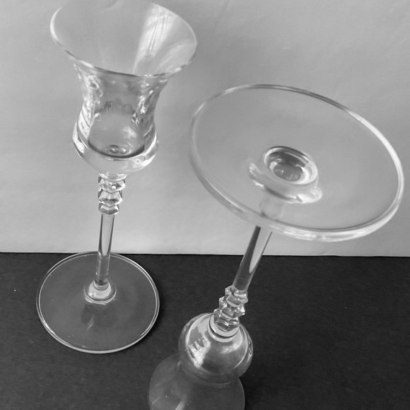VINTAGE MIKASA "Sonata" Crystal Candlesticks EUC - Picture 4 of 5